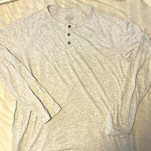 Fresh Clean Tees Henley Style Long Sleeve Tee